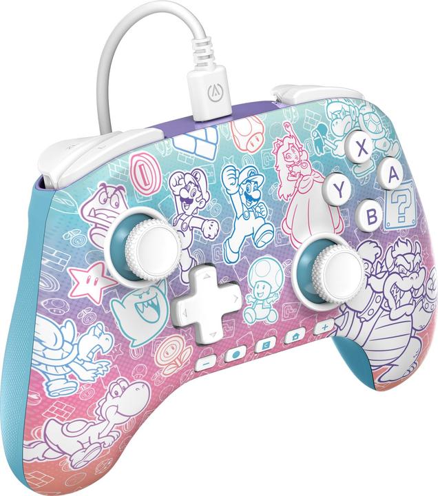 Produktbild PowerA NSW2 Controller Advantage wired Mushroom Kingdom (Switch 2)