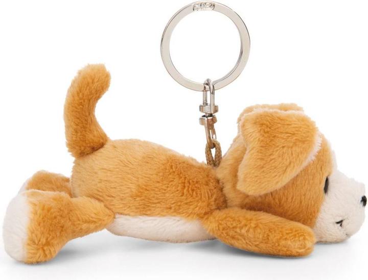 Productafbeelding Magni NICI Schlüsselanhänger Hund liegend braun 10cm