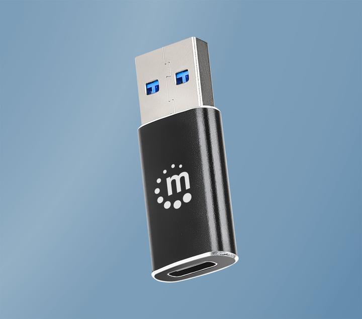Actual product image Manhattan USB A - USB C adapter (USB-A, USB-C, 3.70 cm)