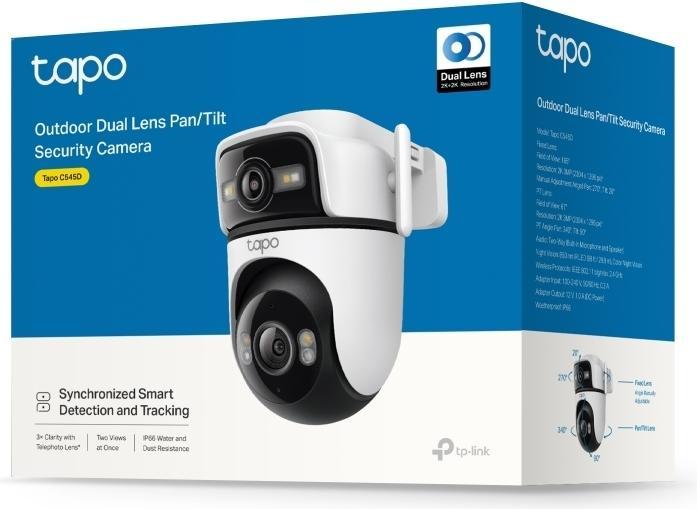 Productafbeelding TP-Link Tapo C545D Dual Outdoor Security Camera (2304 x 1296 Pixels)