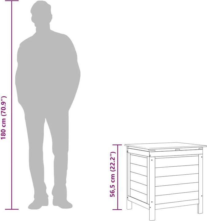 Actual product image vidaXL Gartentruhe