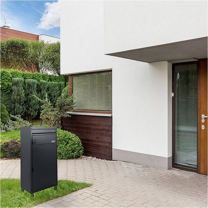 Produktbild SafePost 65 Briefkasten mit Paketfach anthrazit