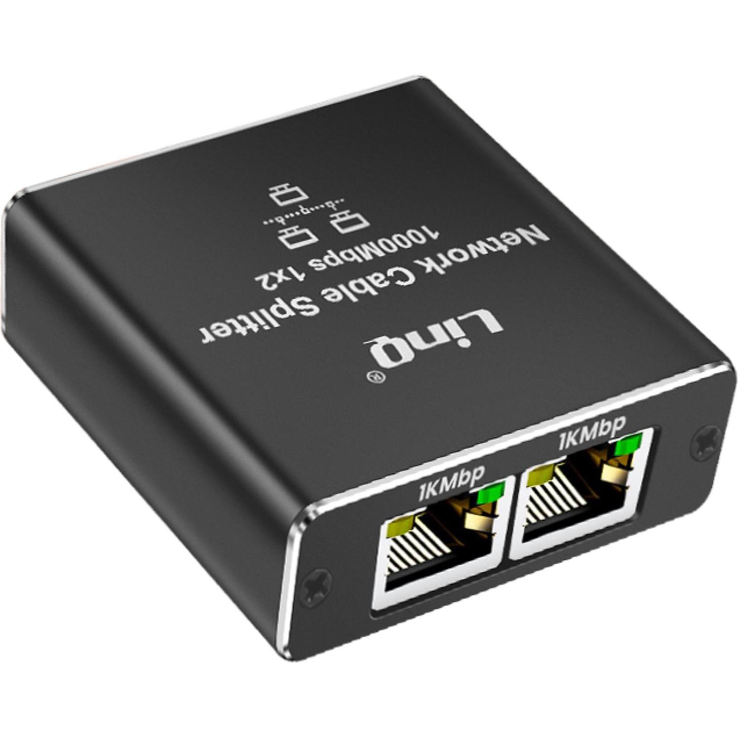 Thumbnail - LinQ VK3342 Duplizierer (RJ45 (2x)), Netzwerkadapter, Schwarz