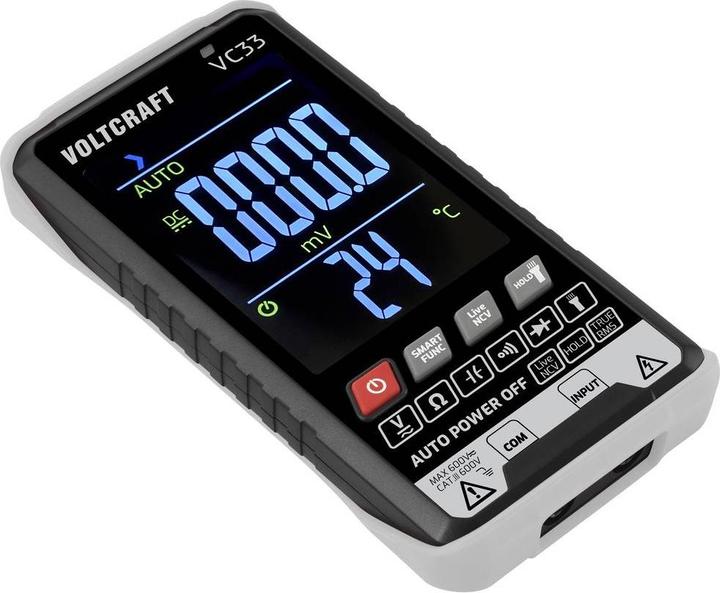 Produktbild Voltcraft VC33 Hand-Multimeter kalibriert (ISO) digital Anzeige (Counts): 5999 (CAT III 600V)