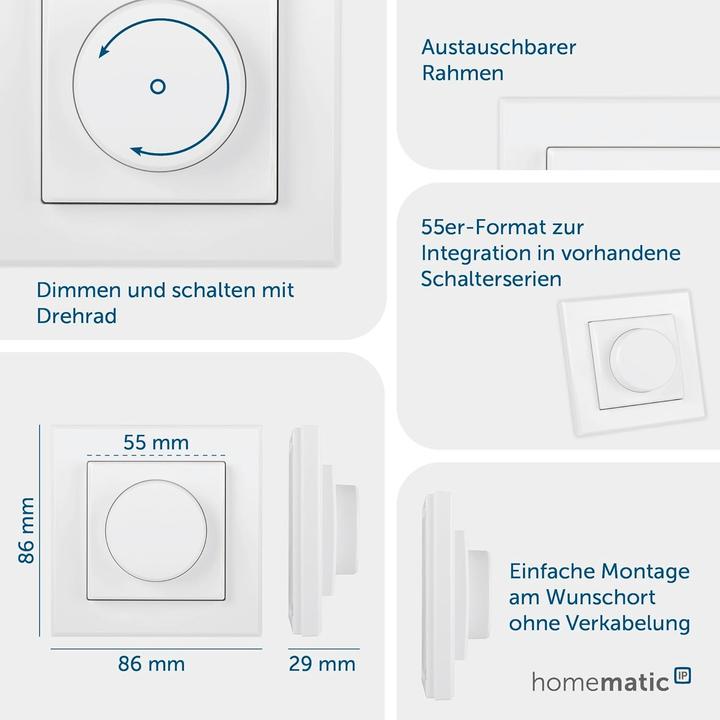 Produktbild Homematic IP Drehtaster HmIP-WRCR