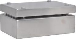 RS PRO Edelstahl Gehäuse Stahl IP66, HxBxT 150 mm x 100 mm x 61mm (Gehäuse)