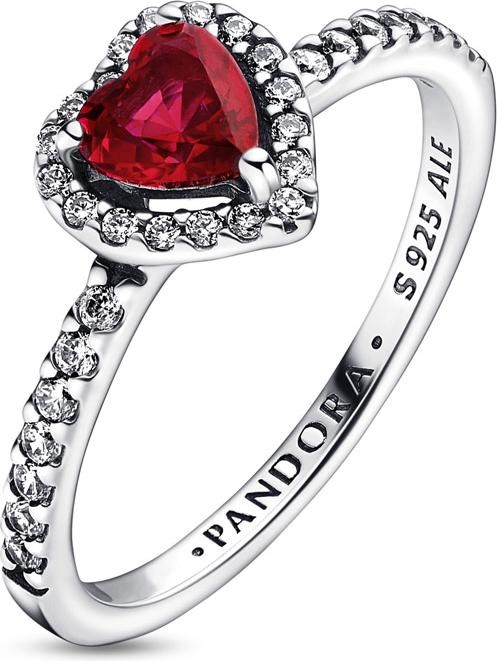 Actual product image Pandora Pronounced red heart (48, 925 Silver)