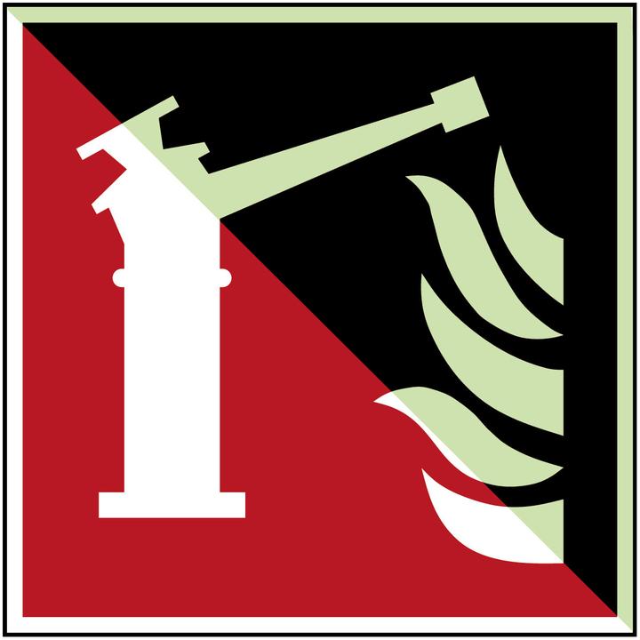 Image du produit Brady Plaque de sécurité ISO - Canon à incendie