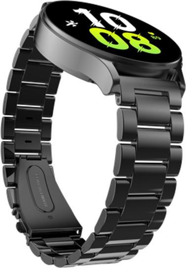 Actual product image Just in Case PrimeSteel Strap - Galaxy Watch 20mm - Black (20 mm, Stainless steel)