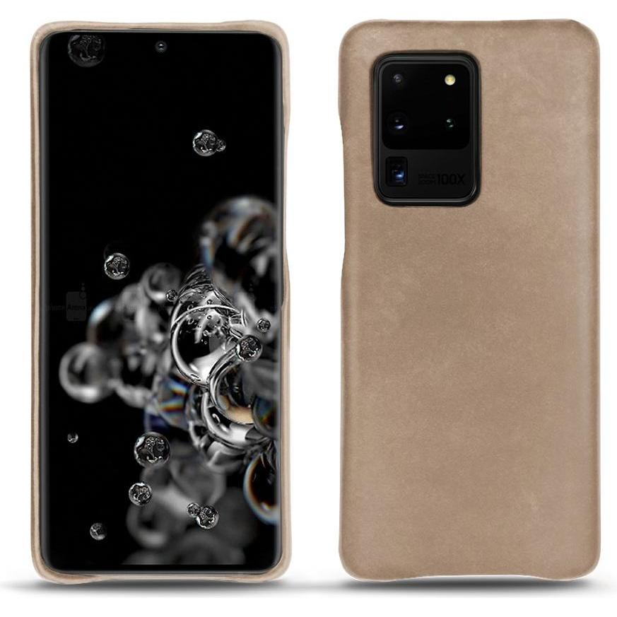 Noreve Lederschutzhülle (Samsung Galaxy S20 Ultra 5G), Smartphone Hülle, Beige