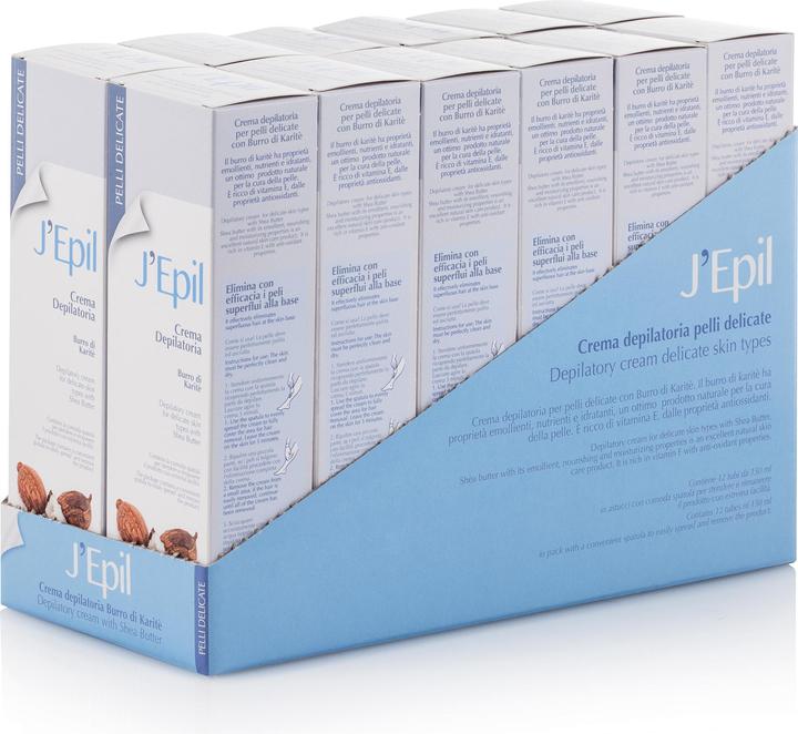 Immagine prodotto XanitaliaPro J'Epil Crema Dpilatoria 150 ml Burro di Karitè (150 ml, 12 x)