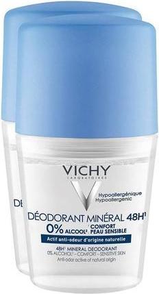 Actual product image Vichy Set of 2 deodorants Mineral 48h - 2 x 50 ml (Roll-on, 50 ml)