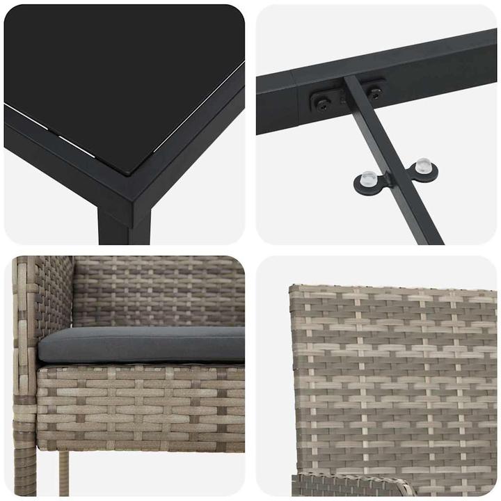 Produktbild vidaXL Garten Essgruppe (160 x 70 x 73 cm)