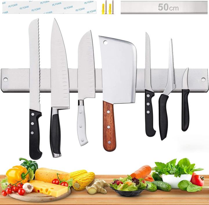 Immagine prodotto AidSci Coltello da bar magnetico in acciaio inox 50 cm