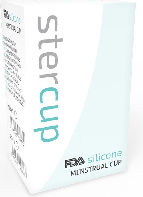 Actual product image Stercup Menstrual Cup Size Purple Colour Fda Silicone (S)