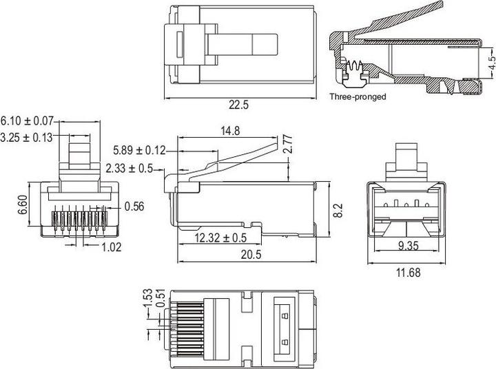 Produktbild Goobay RJ45 Stecker (STP, CAT6a)