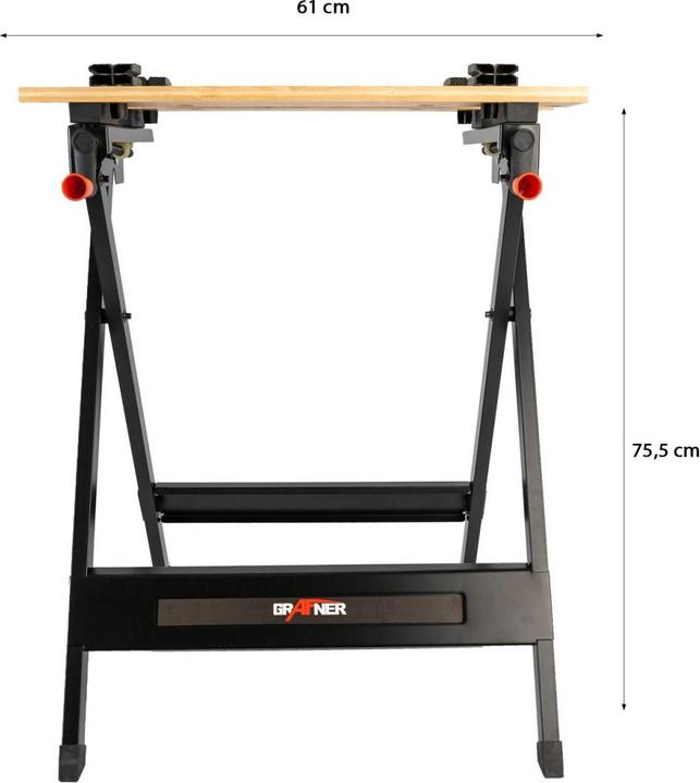 Immagine prodotto Grafner Banco da lavoro pieghevole Tavolo di serraggio 160 kg WB11039 (36 cm, 61 cm)