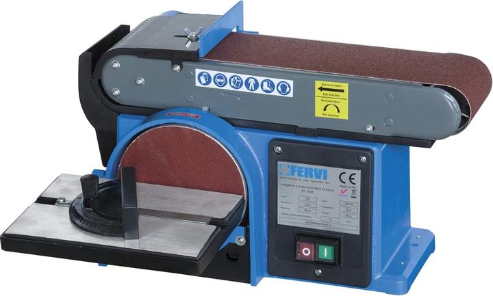 Image du produit Fervi 0505 bias belt sander for workbench greycyan (Ponceuse à bande)