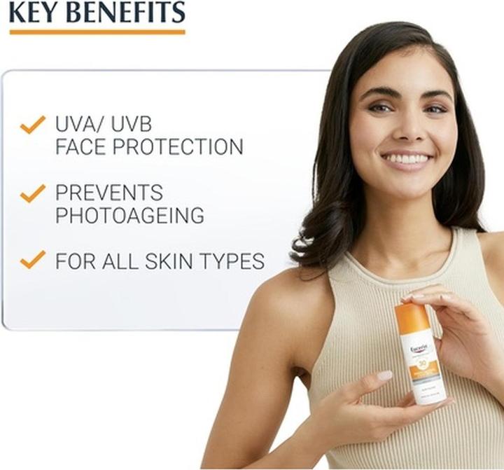 Actual product image Eucerin SUN Anti-Age (Sun cream face, SPF 50, 50 ml, 50 g)