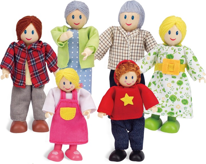 Hape Puppenfamilie helle Hautfarbe
