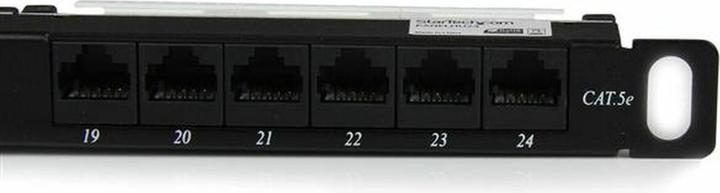 Produktbild StarTech 24 PORT 0.5U CAT5E PATCH PANEL