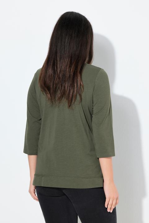 Produktbild Ulla Popken Shirt, Nice, Classic, Rundhalsausschnitt, 3/4-Arm (58)