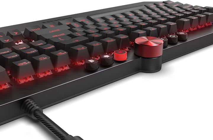 Actual product image AOC Gaming-Tastatur mit Cherry MX Red Switches, Anti-Ghosting, N-Key Rollover und RGB-Beleuchtung (DE, Cable)