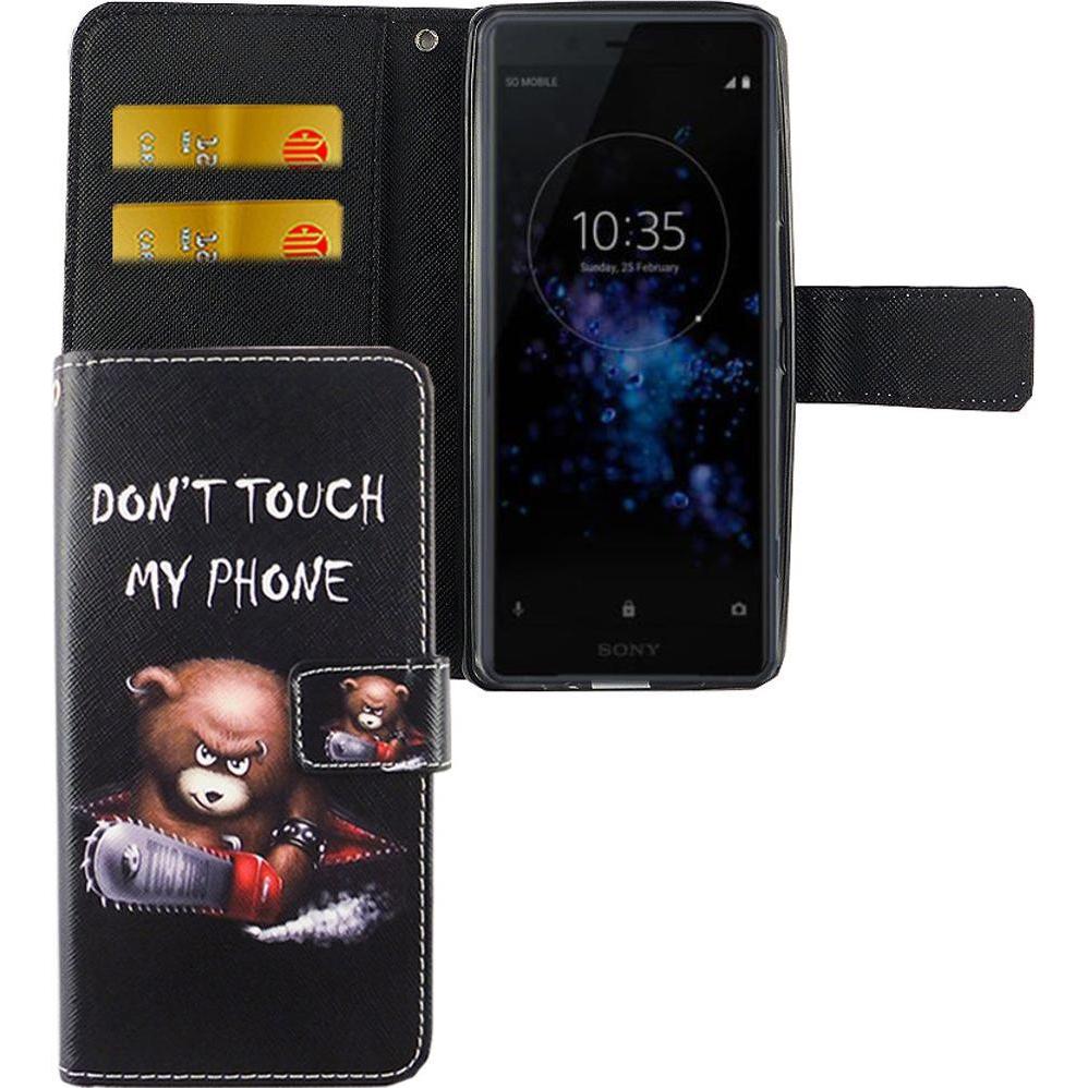 König Design Hülle Handy Schutz für Sony Xperia XZ2 Compact Case Cover Tasche Wallet Etui Neu (Sony Xperia XZ2 Compact),...