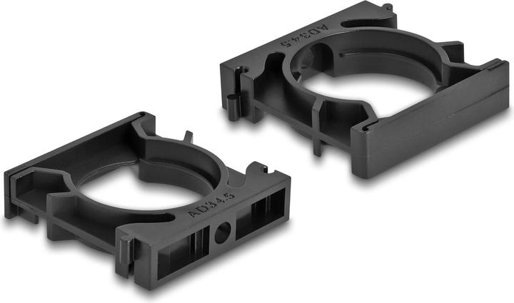 Image du produit Delock Support de gaine de câble 34.5 mm, 4 pièces, noir (Gaines pour câbles, 5.10 cm)