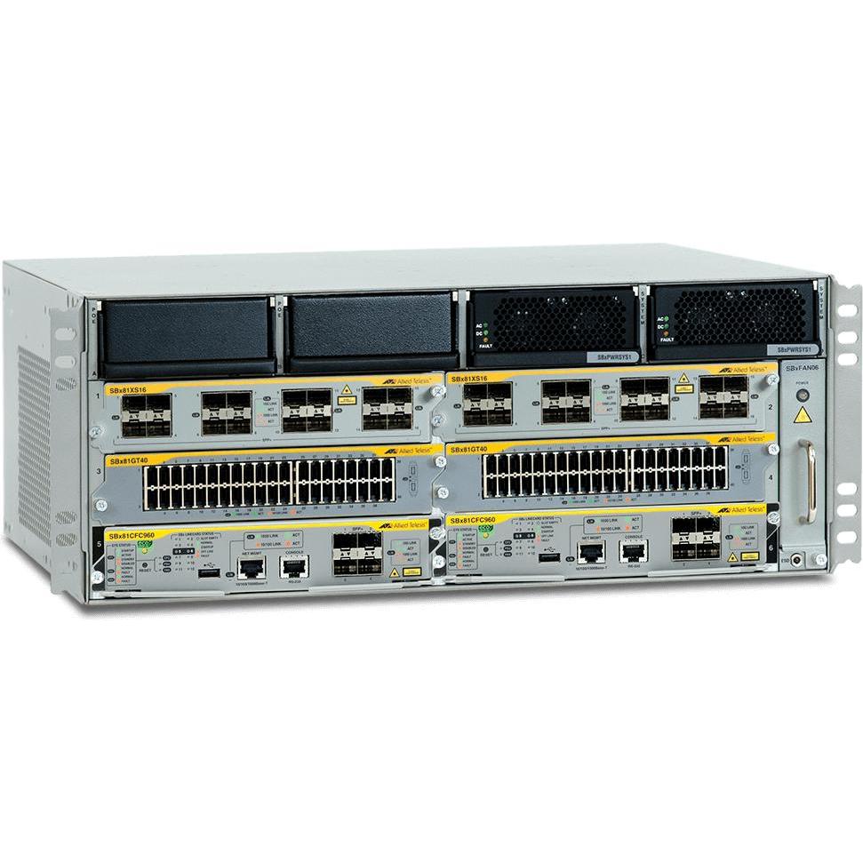Allied Telesis ALLIED 6 slot chassis (6 Ports), Netzwerk Switch, Grau