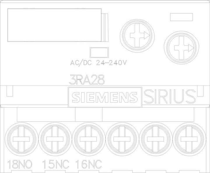 Produktbild Siemens 3RA2813-1AW10 Hilfsschalter 1 St.