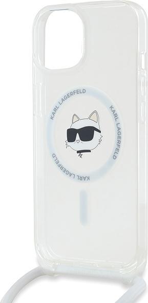 Immagine prodotto Karl Lagerfeld KLHMP13MHCCHNT Custodia rigida per iPhone 13 / 14 / 15 6.1" trasparente IML Choupette Head & Cor (Apple iPhone 13)