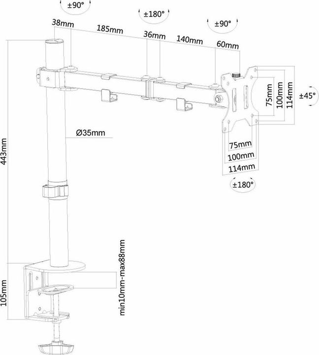 Produktbild Neomounts FPMA-D550 (Tisch, 32", 8 kg)