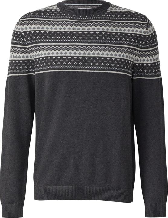 Produktbild s.Oliver Strickpullover Baumwollpullover mit Norwegermuster (3XL)