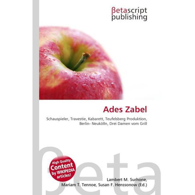Ades Zabel, Fachbücher