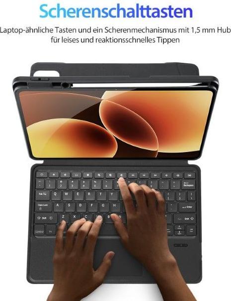 Image du produit Dux Ducis DK Series Keyboard Case mit Backllicht (US, Xiaomi Pad 7, Xiaomi Pad 7 Pro, Xiaomi Pad 8, Xiaomi Pad 8 Pro)