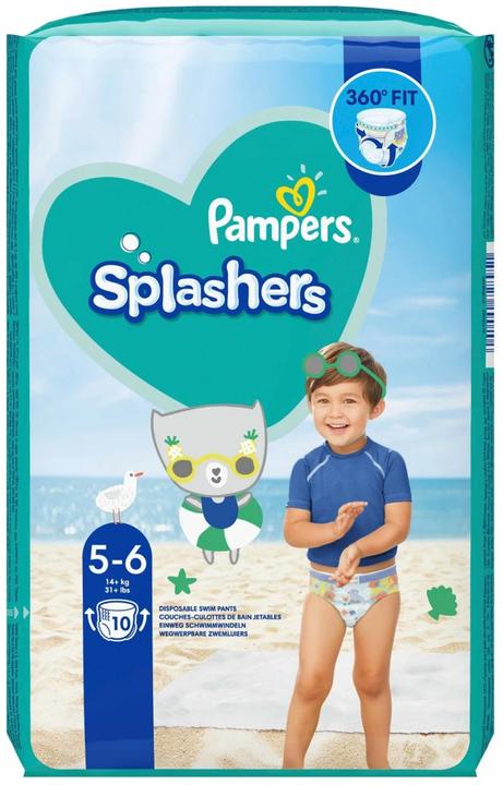 Produktbild Pampers Splashers (Gr. 5, Gr. 6, Tragepack, 10 Stück)