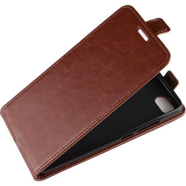 Thumbnail - MU Classic Leder Flipcase Hülle (Xiaomi Redmi 6A), Smartphone Hülle, Braun