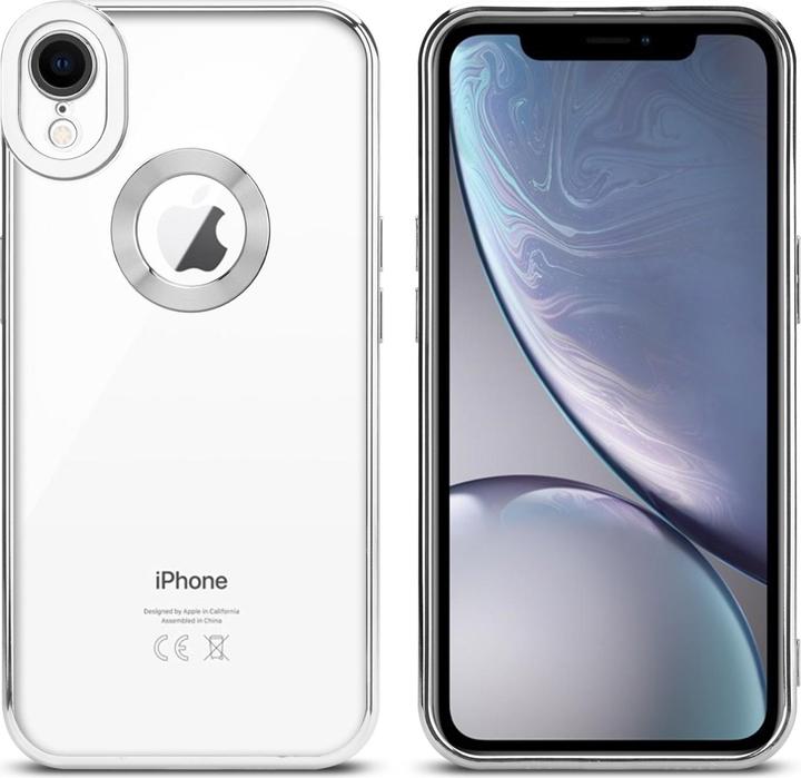Actual product image Cadorabo TPU Chrome case with camera protection for Apple iPhone XR (Apple iPhone XR)