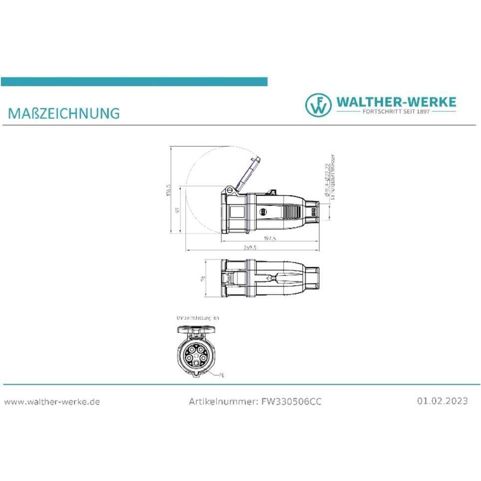 Thumbnail - Walther Werke, Netzstecker + Netzkupplung, Cee Neo