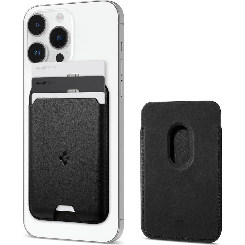 Spigen Nero Magsafe 3 Cards Holder Valentinus, Accessori Per Cellulare,