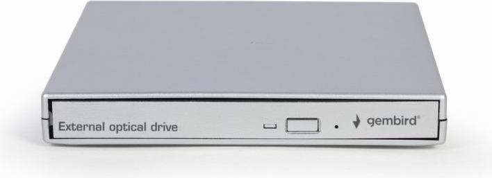 Actual product image Gembird Zewnętrzna Nagrywarka DVD 8x CD 24x USB 2.0 Srebrna