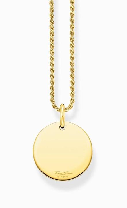Produktbild Thomas Sabo Coin Halskette Gold (750 Gelbgold Vergoldung, 925 Sterlingsilber, 50 cm)