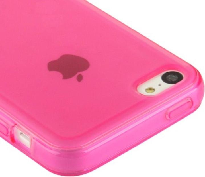 Actual product image König Design Protective cover TPU Case for mobile Apple iPhone 5C Pink (Apple iPhone 5c)