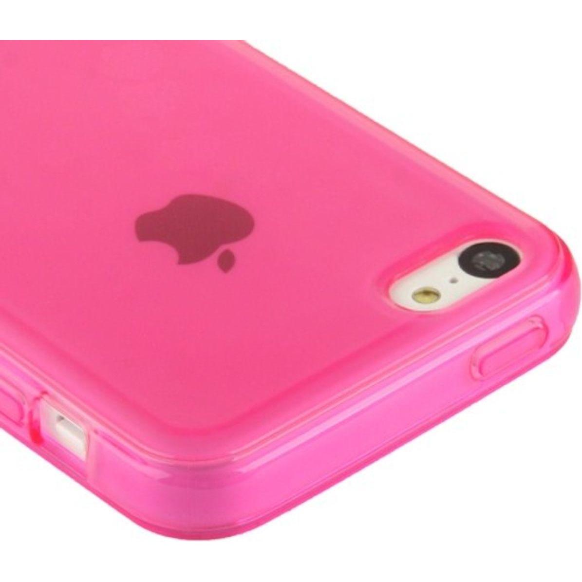 Thumbnail - König Design Schutzhülle TPU Case für Handy Apple iPhone 5C Pink (Apple iPhone 5c), Smartphone Hülle, Rosa