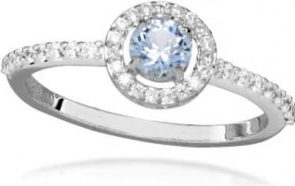 Actual product image Silver Cat Elegant silver ring with cubic zirconia SC491 - Circuit: 60 mm (60)