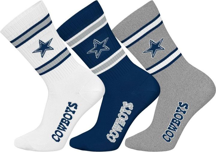 Immagine prodotto Barefoot Dallas Cowboys 3pk Crew Socks 39-42 (39 - 42)