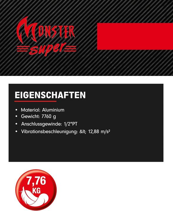 Immagine prodotto KS Tools Avvitatore ad aria compressa ad alte prestazioni 3/4" superMONSTER, 3405 Nm, L 504 mm