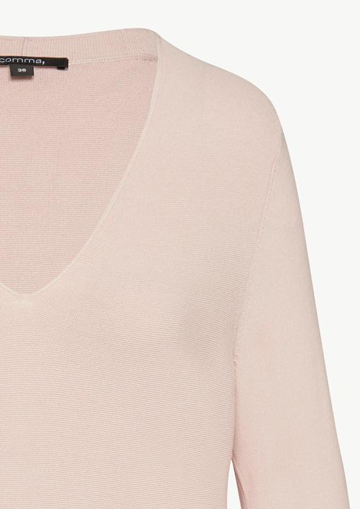Actual product image Comma Strickpullover Langer Pullover aus Viskosemix mit V-Ausschnitt (34, 36)
