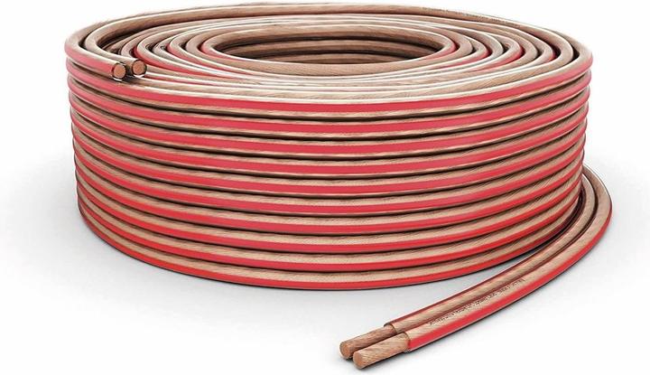 Productafbeelding Purelink Luidsprekerkabel, 2x1,5 mm², 10 m, transparant, OFC (10 m, 1.50 mm²)